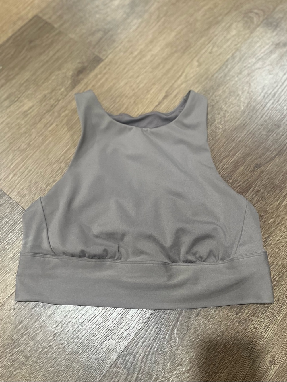 all in motion Taupe High-Neck Sports Bra